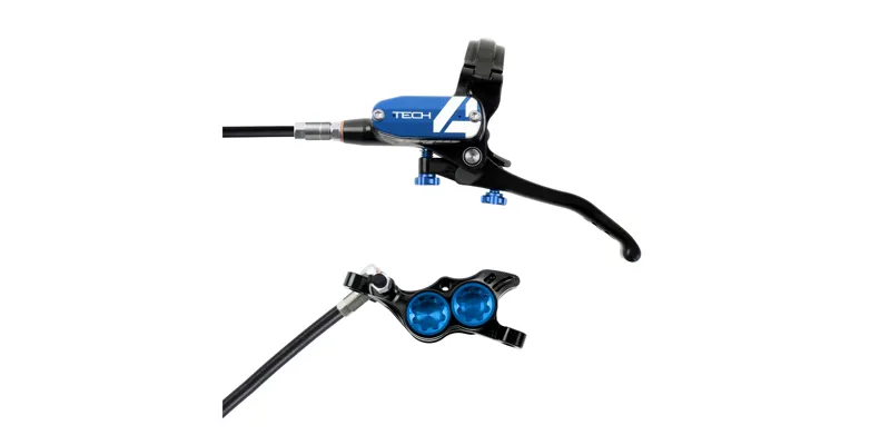 Hope Tech 4 E4 No Rotor Brake in Black/Blue