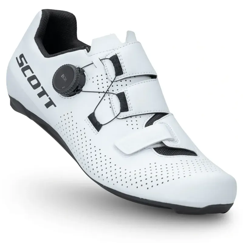 Scott Women's Road Team Boa Shoes in White/Black