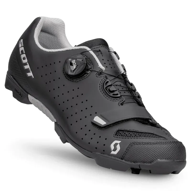 Scott MTB Comp Boa Shoes in Matt Black/Silver