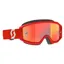 Scott Primal Goggle In Red/White/Orange Chrome Works