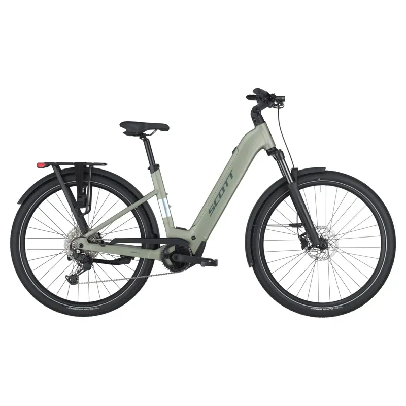 Scott Sub 30 Wave E-City Bike In Aztec Green