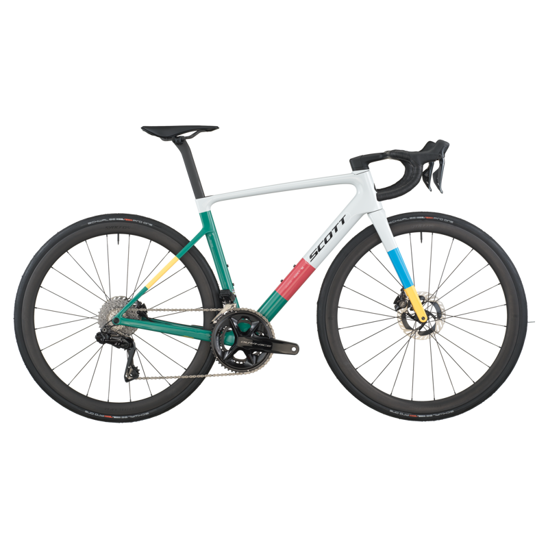 Scott Addict RC Pro Road Bike in Beluga Grey/Seashore Green