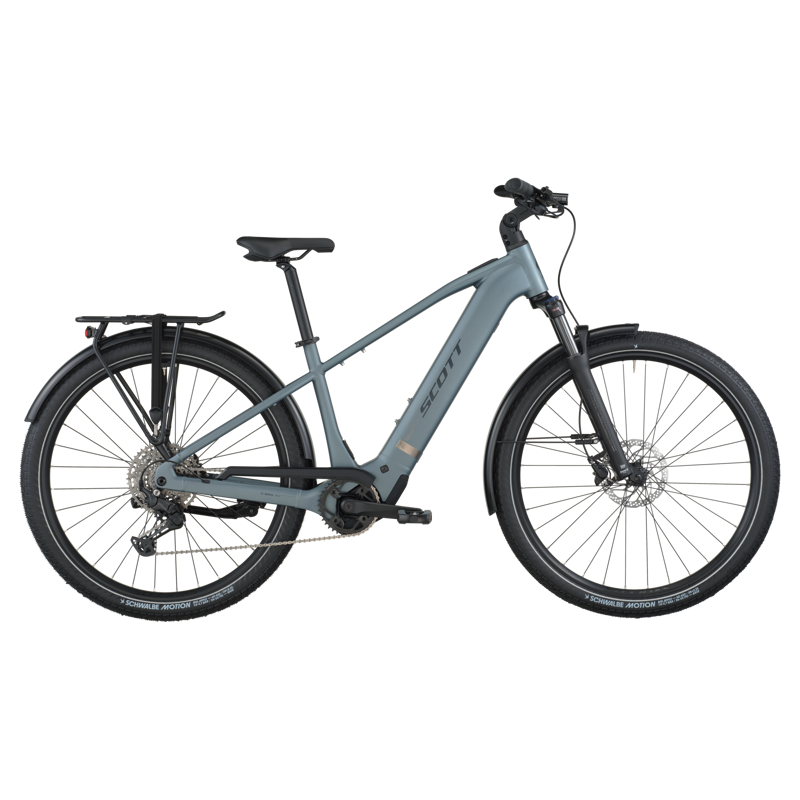 Scott Sub Sport 20 eHybrid Bike in Hematite Blue