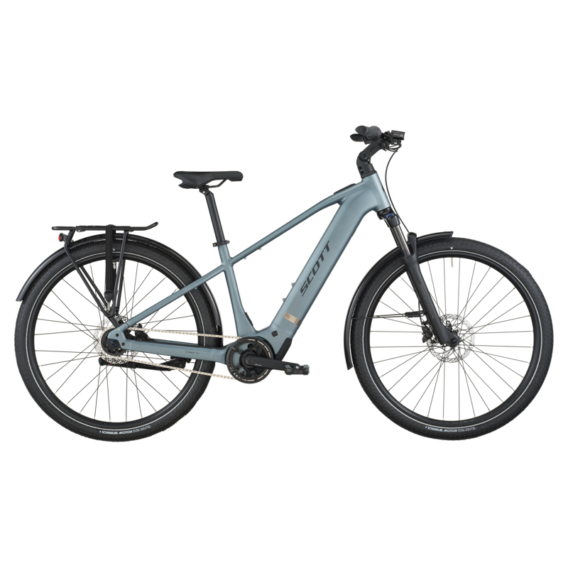 Scott Sub Tour 40 eHybrid Bike in Hematite Blue