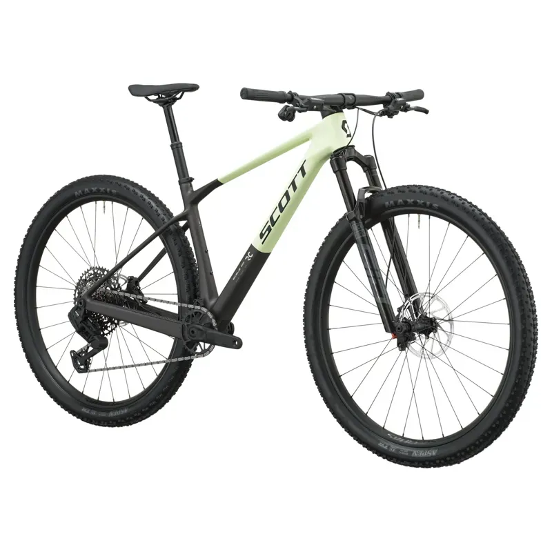Scott Scale RC Team Mountain Bike in Cream Green/Carbon Black-1