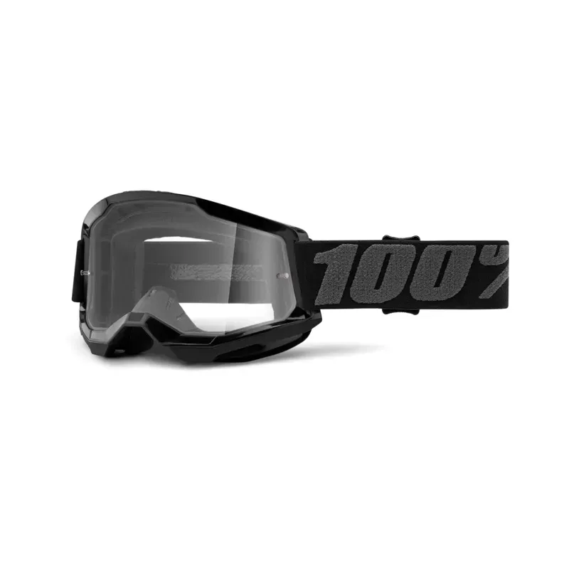 100% Strata 2 Goggle In Black/Clear Lens