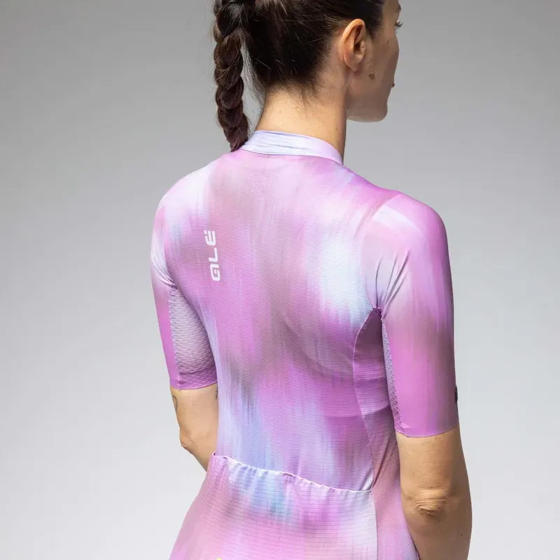 Ale Clothing Argon PR-E Womens Short Sleeved Jersey in Pink-2