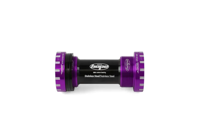 Hope Stainless Steel 68/73mm Bottom Bracket in Purple