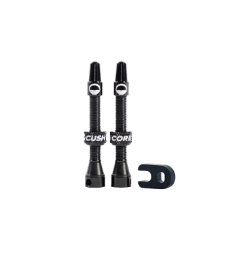 Cushcore 44m Tubeless Valve Pair in Black