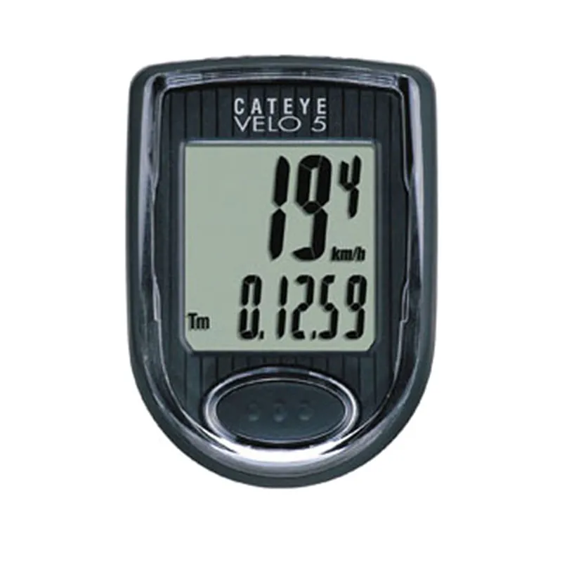 Cateye Velo 5 Wired Computer In Black
