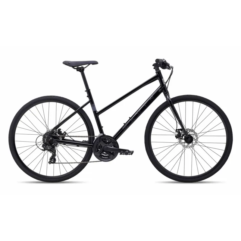 Marin Fairfax 1 ST Flat Bar Womens Road Bike in Gloss Black/Black