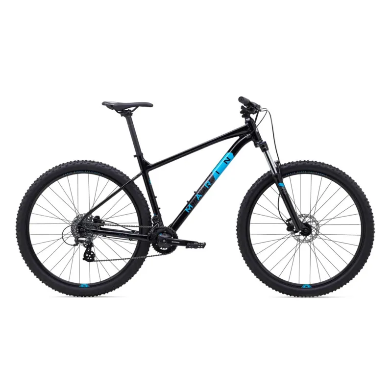 Marin Bobcat Trail 3 29 Mountain Bike in Gloss Black Charcoal Cyan