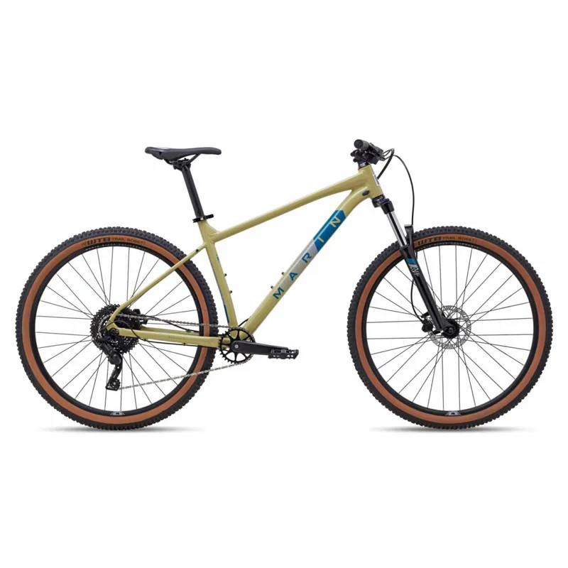 Marin Bobcat Trail 4 27.5in Mountain Bike in Gloss Tan/Blue-Green/Grey