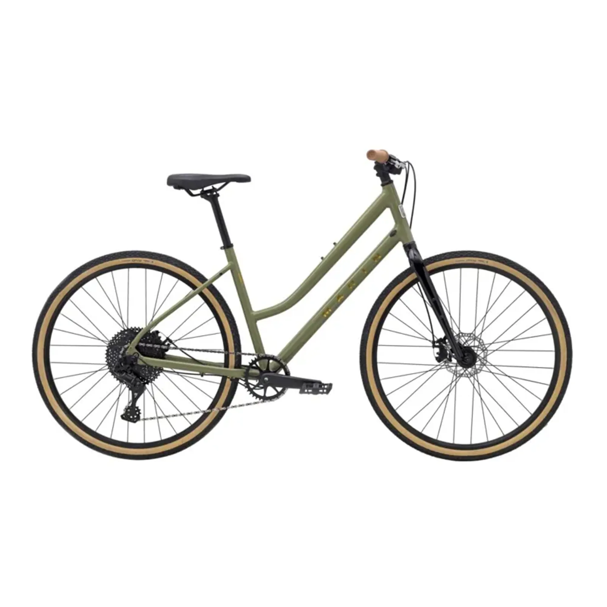 Marin Kentfield ST Womens Hybrid Sports Bike in Gloss Green