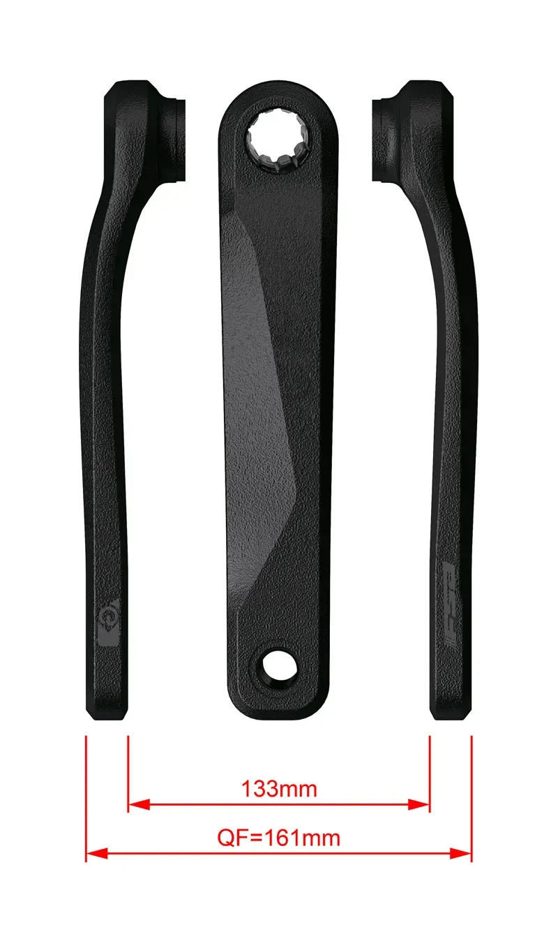 FSA Bosch G4 E-bike CK-220/IS Crank Arm Set in Black