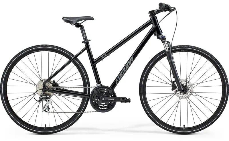 2022 Merida Women's Crossway 20D MY22 Hybrid Bike in Black