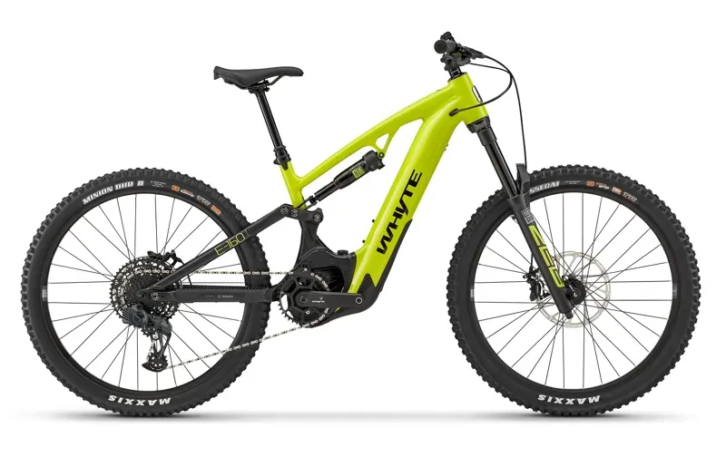 Whyte Bikes E-160 S Trail/Enduro E-mountain Bike in Lime/Matt Black
