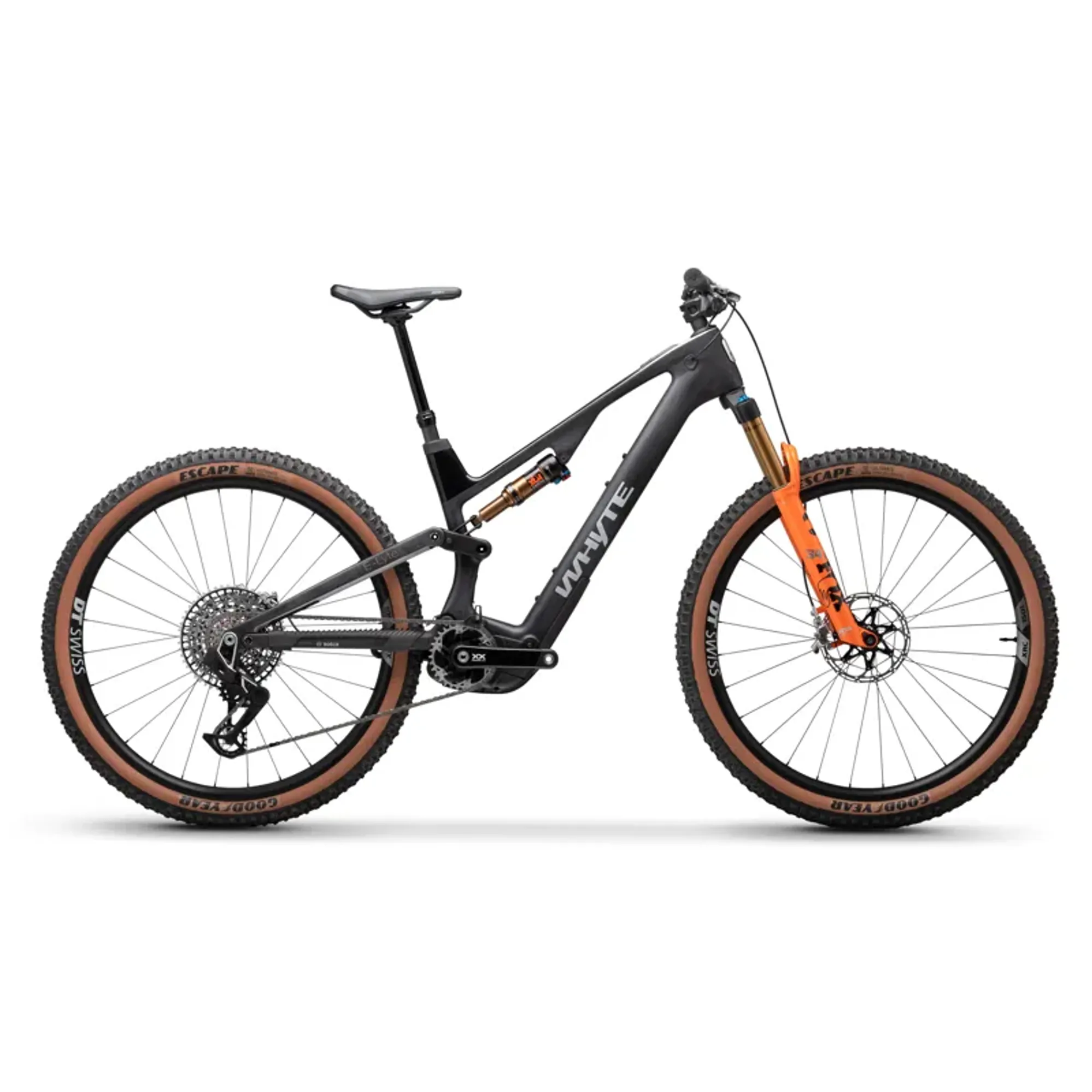Whyte E-Lyte 140 Works XC eMountain Bike in Carbon/Black