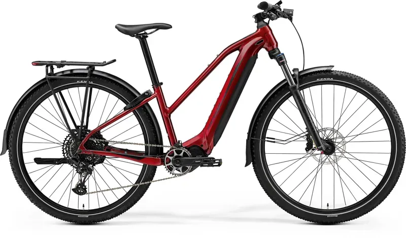 Merida eBig Tour 675 E-Bike In Red/Black