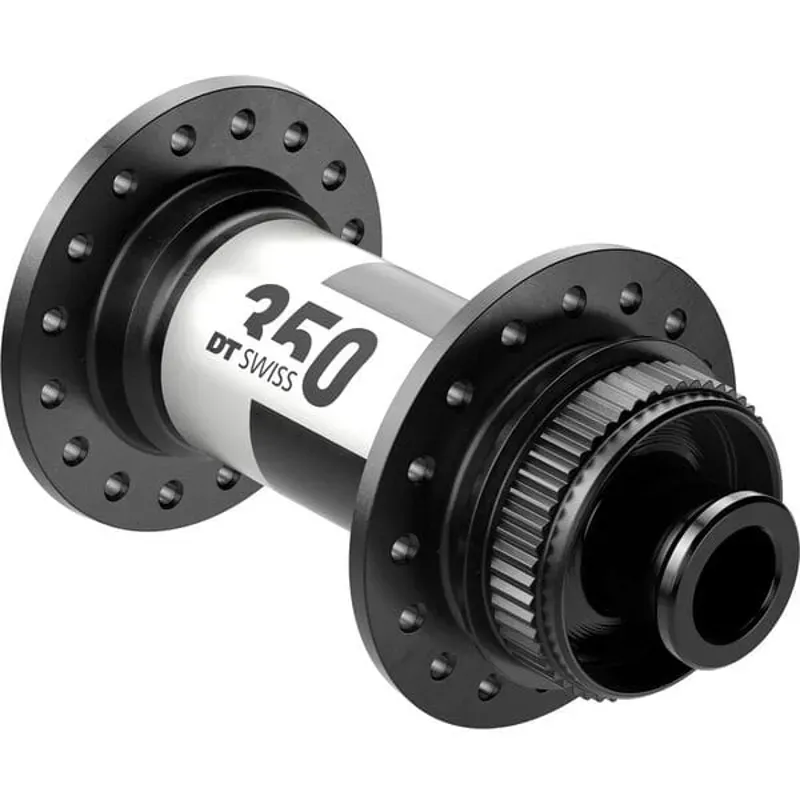 DT Swiss 350 Classic Center Lock 100x12mm 24h Front Disc Hub in Black