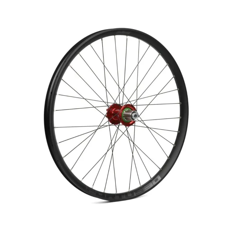Hope Fortus Pro 4 Downhill 26-inch 30W 135mm Rear Wheel in Red 