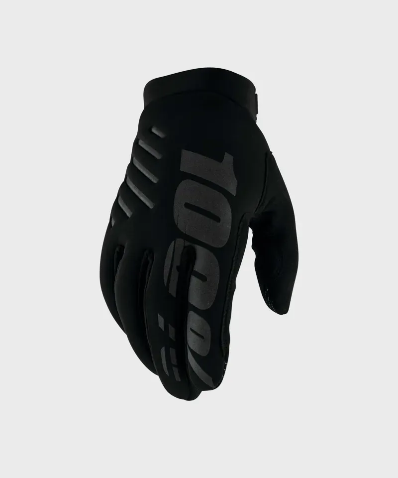 100% Brisker Cold Weather Youth Glove Black / Grey