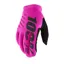 100% Brisker Women's Cold Weather Gloves in Black/Neon Pink