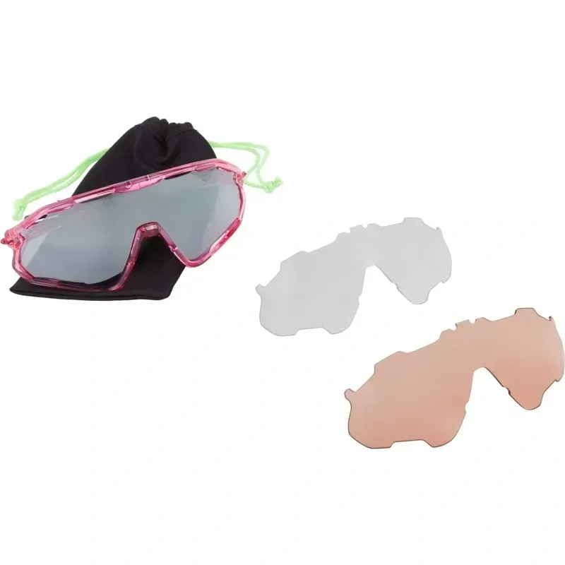 Madison Eyewear Code Breaker Sunglasses w/3 Lens Pack in Crystal Gloss Midnight Green-5