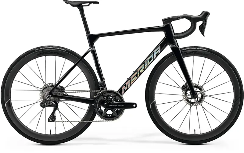Merida Scultura Team Road Race Bike in Black Flash BCP