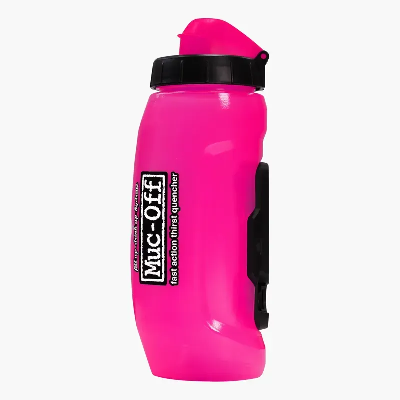 Muc Off x Fidlock Twist Bottle 590ml + Bike Base Pink-1