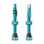 Peatys Holeshot Fast Flow Tubeless Valves - 42mm / (Box Of 12) Turquoise 42mm - box of 12