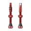 Peatys Holeshot Fast Flow Tubeless Valves - 42mm / (Box Of 12) Red 42mm - box of 12