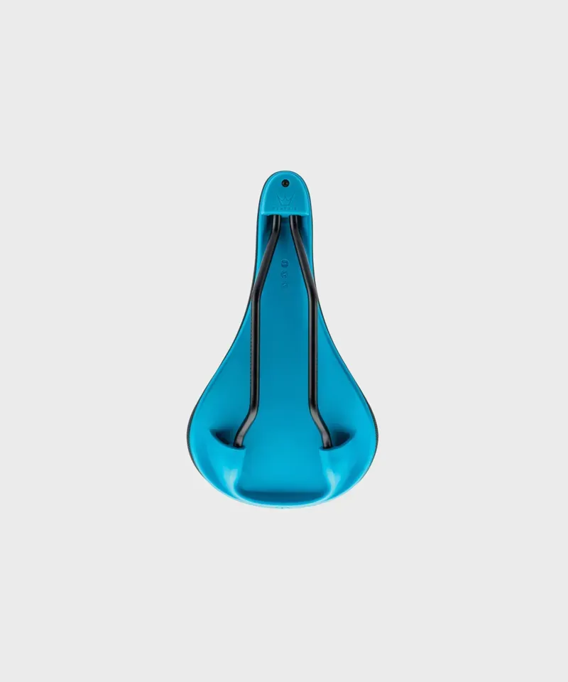 Peaty's Monarch 4130 Rail/Nylon Base Saddle in Turquoise Blue-1