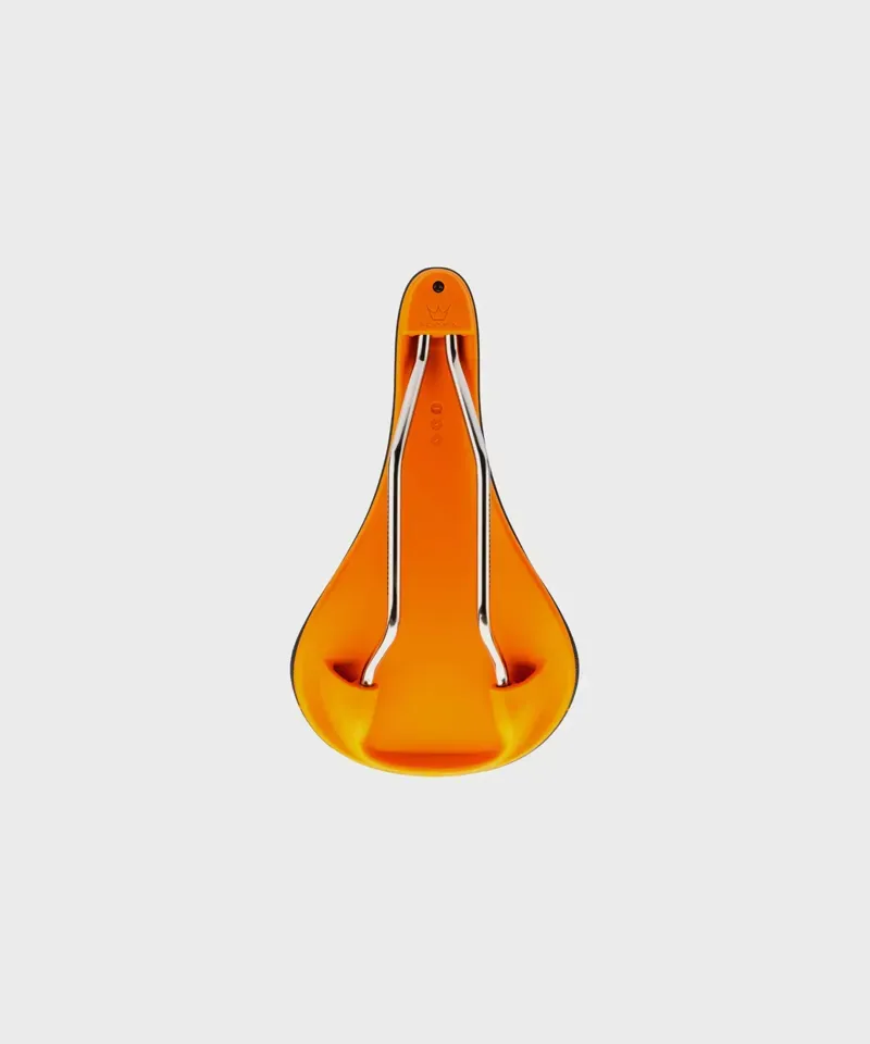 Peaty's Monarch Ti-MX Rail / Nylon Base Saddle - Mango Orange-1