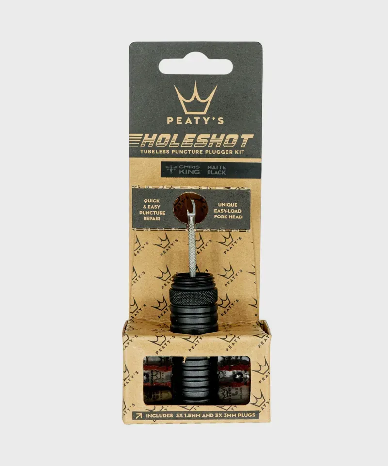 Peaty's Holeshot Tubeless Puncture Plugger Kit Black