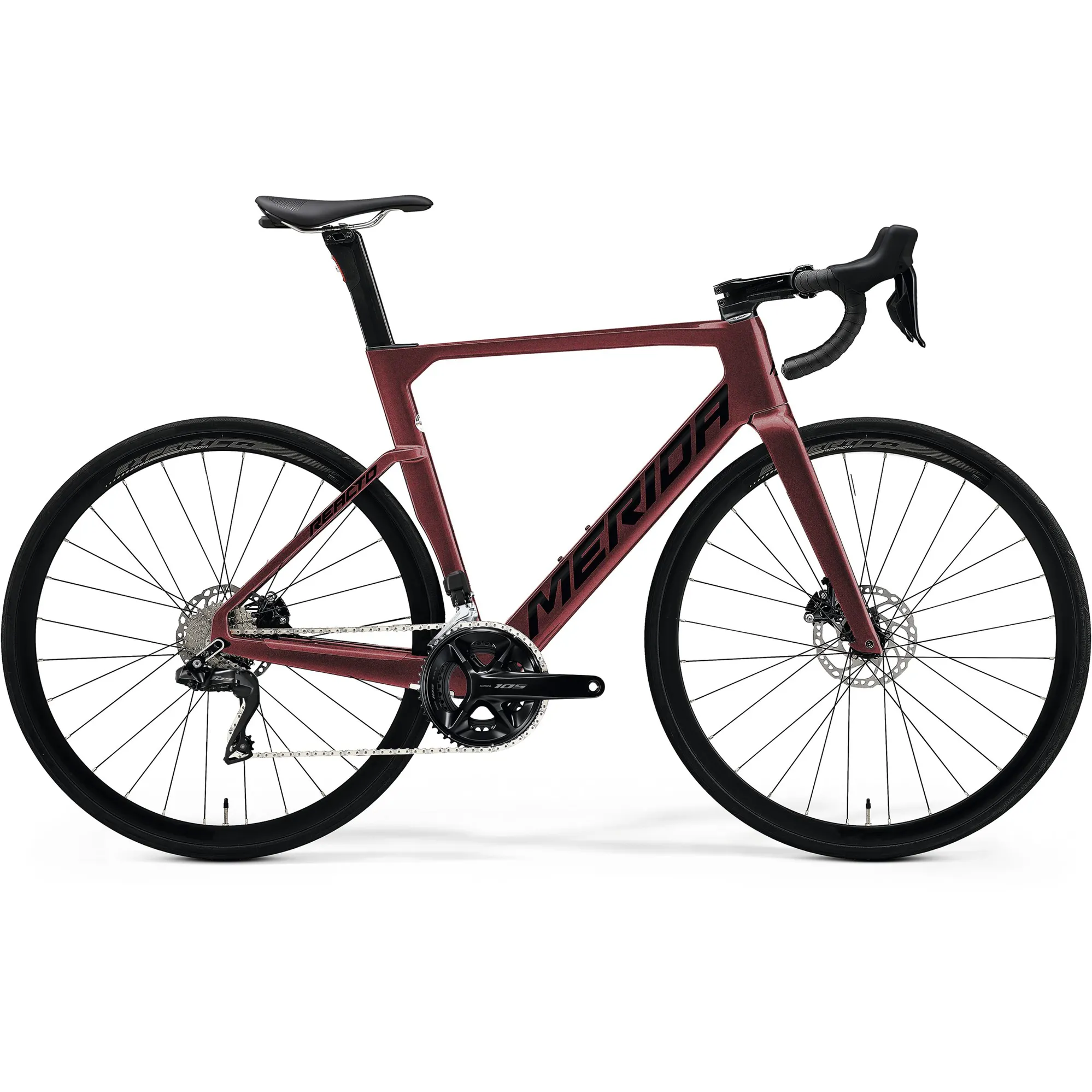 Merida Reacto 6000 Di2 Road Bike In Burgundy - Main Image