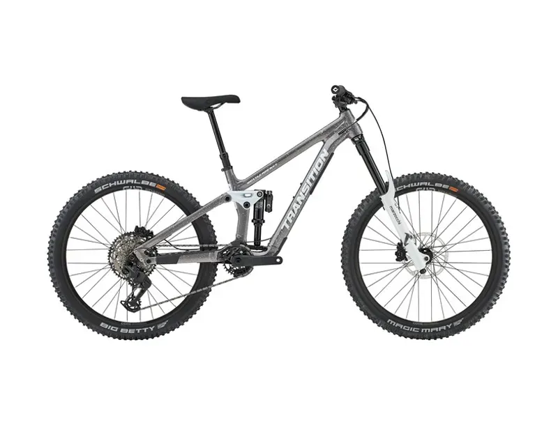 Transition Bottlerocket Alloy Single Crown Mountain Bike in Snowstorm