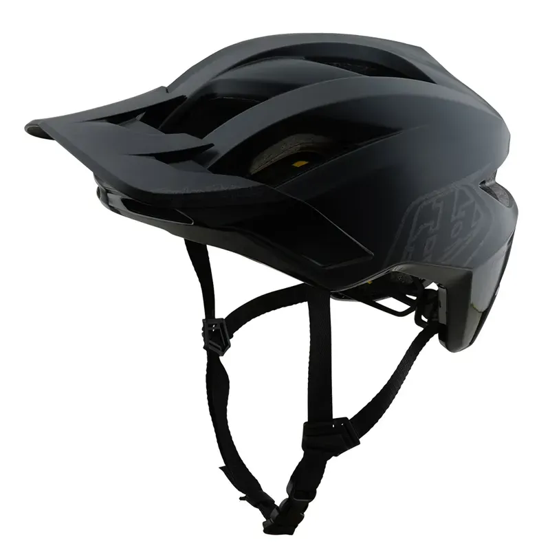 Troy Lee Designs Flowline MIPS Helmet in Point Black/Charcoal-3