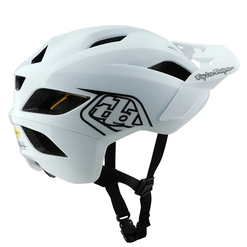 Troy Lee Designs Flowline MIPS Helmet in Point White-1